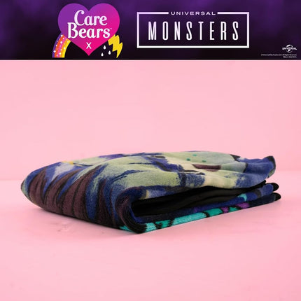 Franco Collectibles Care Bears X Monsters Frankenstein Bedding Super Soft Plush Throw, 46 in x 60 in, (Officially Licensed Product)