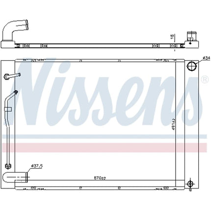 NISSENS 606837 Engine Radiator