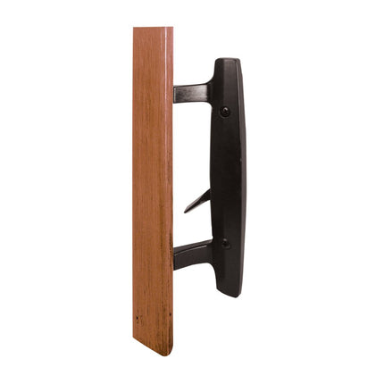 Prime-Line C 1127 Juego de Manijas de Puerta, Negro/Madera, 1 Paquete