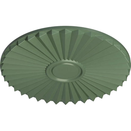 19 3/4"OD x 1 3/8"P Shakuras Ceiling Medallion (For Canopies up to 5"), Hand-Painted Athenian Green