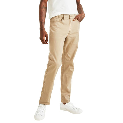 Dockers Pantalones casuales de corte de jean clásico para hombre, talla grande, color caqui británico nuevo, 50W x 32L