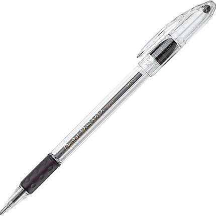R.S.V.P. Pentel Ballpoint Pen, Medium, Black Ink, Pack of 12)