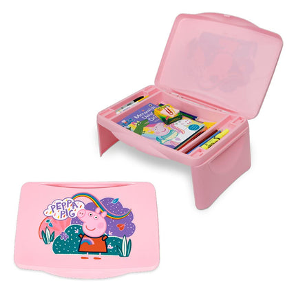 Peppa Pig Kids Lap Desk with Storage - Folding Lid