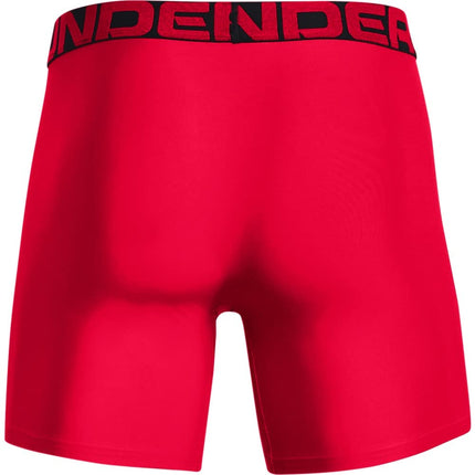 Bóxers Under Armour Tech para hombre de 6 pulgadas (paquete de 2) - Rojo - XXXXL