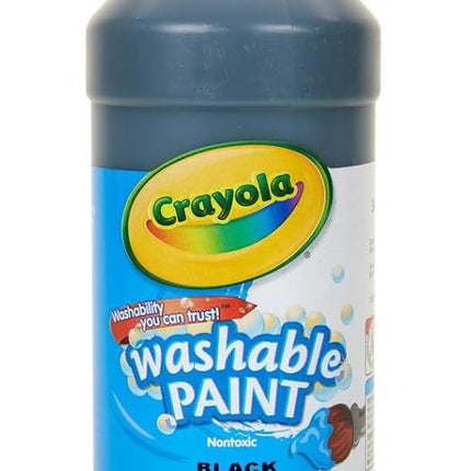 Washable Paint, Black, 16 oz
