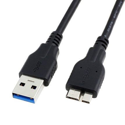 Câble USB 3.0 QCEs, câble USB 3.0 A mâle vers Micro B de 1 m compatible avec les disques durs externes portables WD My Passport et Elements, Toshiba, Seagate, Samsung Galaxy S5, Note 3