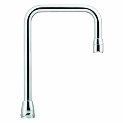 Moen S0002 Comercial M-Dura Caño de doble curvatura con alcance de 6 pulgadas y 5.00 pulgadas hasta el aireador, Cromado