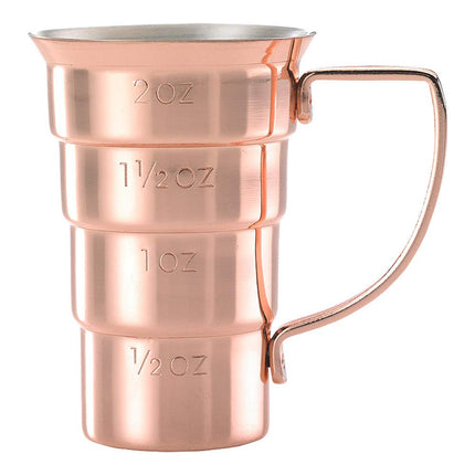 Barfly M37108CP Drink Jigger, 2 oz, Copper w/Handl