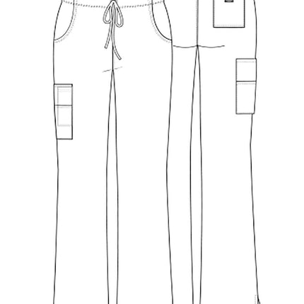 Dickies Femme 86206 Signature Pantalon de Travail Cargo Taille Mi-Haute à Cordon de Serrage - Bleu - XXL
