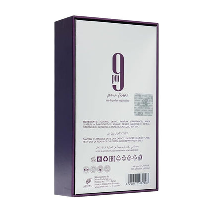 AFNAN 9 PM POUR FEMME (W) EDP 100ML