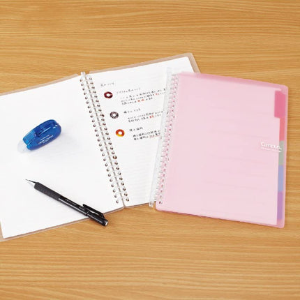 Kokuyo Campus Smart Ring Binder, Up to 25 Sheets, A5, 20 Holes, Pink, Japan Import (RU-SP130P)