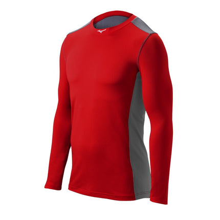 Mizuno Youth Elite Stretch sleeve, Red Grey, SMALL