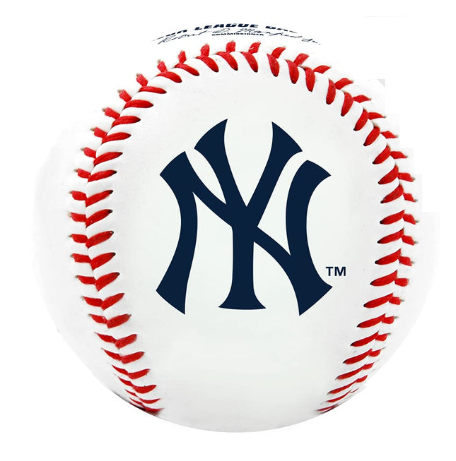 Rawlings MLB New York Yankees Team Logo Baseball, White, 1