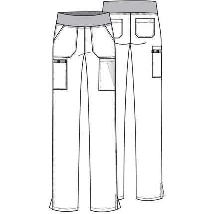 Pantalon de gommage Dickies EDS Essentials par Women's Knit Waistband, petite taille, noir