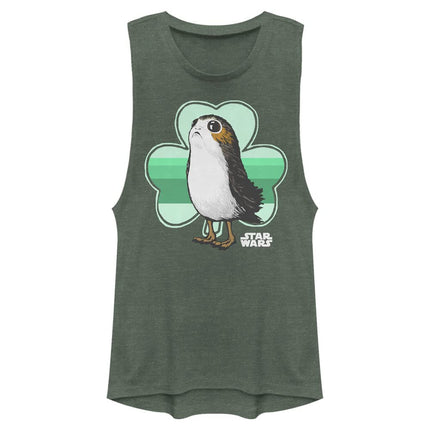STAR WARS Last Jedi PORG Clover Women's Muscle Tan