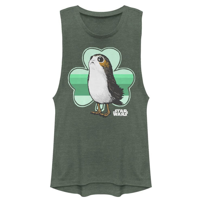 STAR WARS Last Jedi PORG Clover Women's Muscle Tan