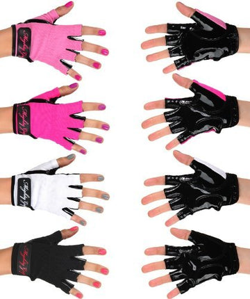 Mighty Grip Pole Dancing Gloves with Tack Strips f