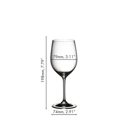 RIEDEL Vinum Viognier/Chardonnay Wine Glass Set of 2