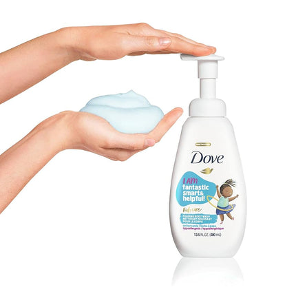 Dove Gel Douche Moussant pour Enfants Barbe à Papa Hypoallergénique, Soin de la Peau, 400 ml, Lot de 4