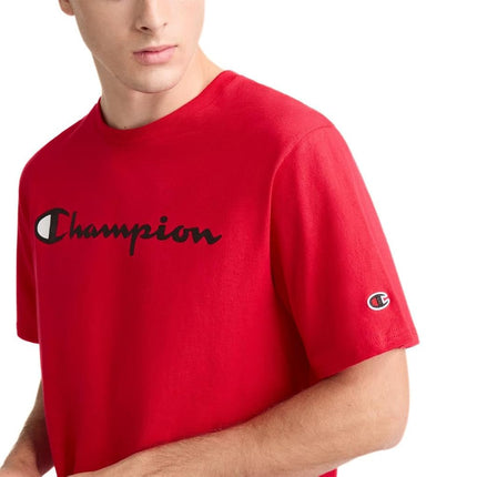 Champion Men's, Classic Graphic, Soft and Comfortable T-Shirts Logo (Reg. Or Big & Tall), Scarlet Script, XXL