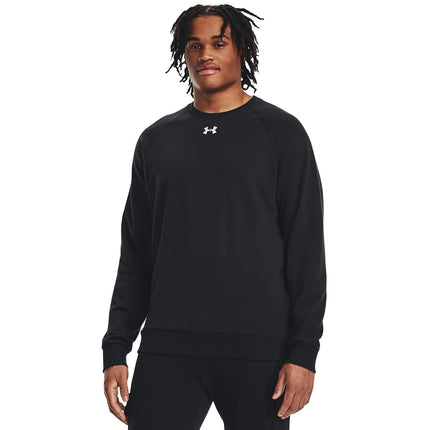 Under Armour Men's UA Rival Fleece Crew Shirt Black