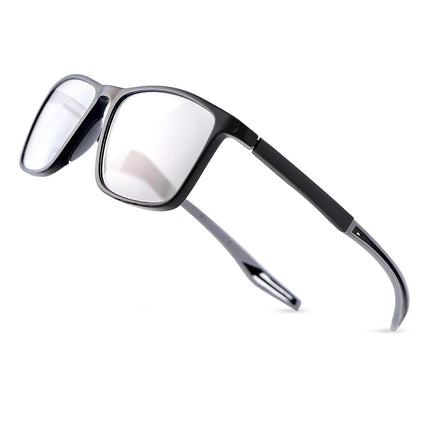 MIRYEA Photochromic Progressive Multifocus Reading Sunglasses Spring Hinges Blue Light Blocking Computer Glasses UV400 Protection Multifocal Transition Sun Readers Anti Glare Shades Eyeglasses Eyewear