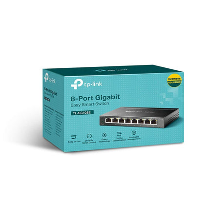 TP-Link TL-SG108E 8-Port Gigabit Managed Network Switch, Ethernet Switch