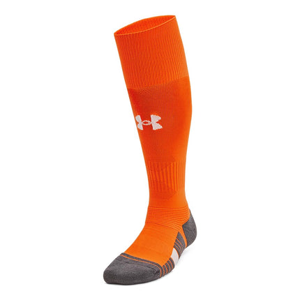 Under Armour Magnetico Youth Over The Calf Socks, Pack of 1 SocksUnisex Kids, (800) Team Orange / Pitch Grey / White, XS