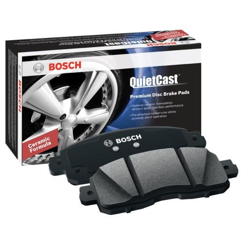 BOSCH BC1240 QuietCast Premium Ceramic Disc Brake Pad Set - Compatible with Select Jaguar S-Type, Super V8, XF, XJ, XJR, XK, XKR; FRONT