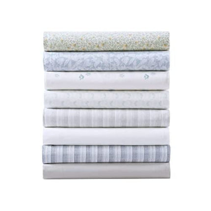 Tommy Bahama - King Sheets, Cotton Percale Bedding Set, Crisp & Cool, Stylish Home Decor (Crane Flower Green, King)