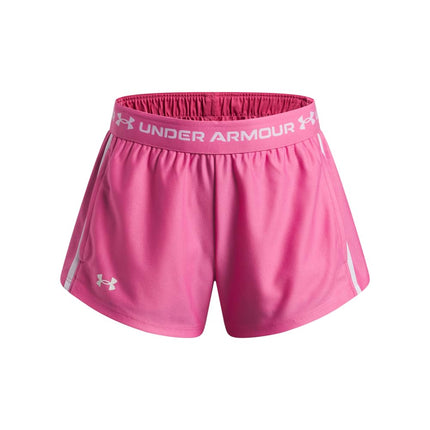 Under Armour Girls Tech Play Up Shorts Pink XS