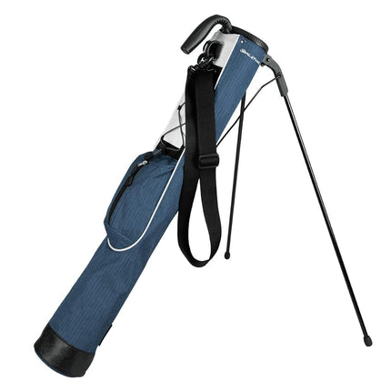 Orlimar Pitch 'n Putt Golf Lightweight Stand Carry Bag, Plaid Poly Steel Blue