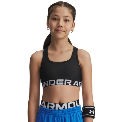 Under Armour Girls Crossback Sports Bra Black M