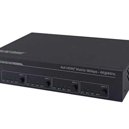 Monoprice Blackbird 4K 4x4 HDMI Matrix, 18Gbps, YU