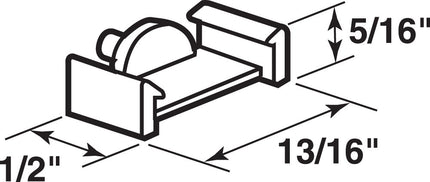 Prime-Line Products L 5839 Window Grid Retainer, 13/16 in., Plastic, Clear