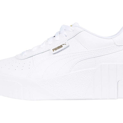 PUMA Women's Cali Wedge Sneaker, Puma White/Puma White, 10