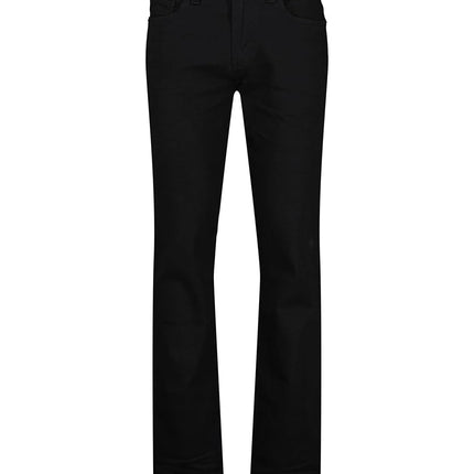 Buffalo David Bitton Men's Straight Six Jeans, Crinkled and Dark Black, 44W x 34L