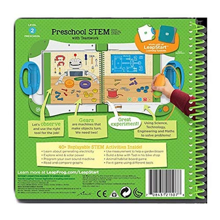 LeapFrog 21507 LeapStart Preschool Preschool STEM Science/Technology/Engineering and Maths and Teamwork Activity Book
