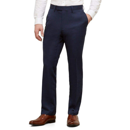 Kenneth Cole REACTION Men's Slim Fit Heather Dress Pant, Navy, 36W x 29L