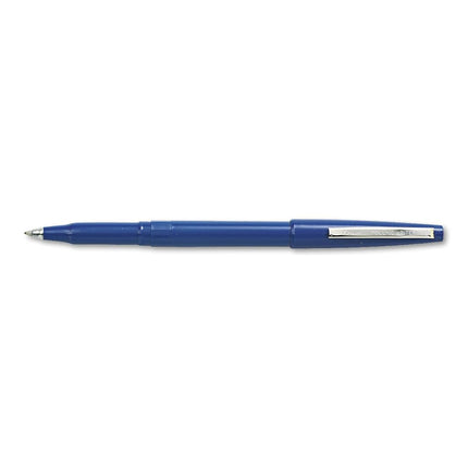 Pentel Rolling Writer Roller Ball Capped Pen, Blue Ink, Medium Point, Dozen, DZ - PENR100C