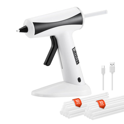 VEVOR Hot Glue Gun, Rechargeable Cordless Glue Gun