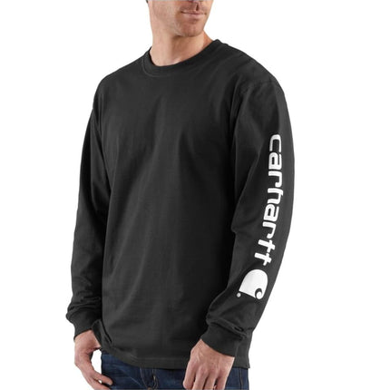 Carhartt Mens Loose Heavy Long Sleeve Logo Graphic