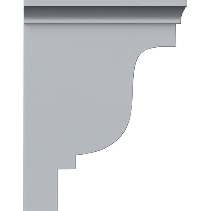 Ekena BKT03X09X07ED 3 1/2" W x 7" D x 9" H Edinburgh Bracket, Primed