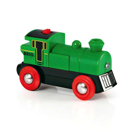 BRIO World Battery Powered Train Engine for Kids Age 3 Years Up - Wooden Railway Accessories and Add Ons