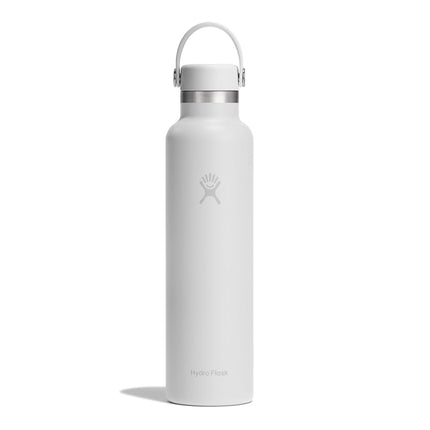 Hydro Flask Water Bottle - Insulated Stainless Steel - Non Spill, Leakproof in 24 Oz Tonal White