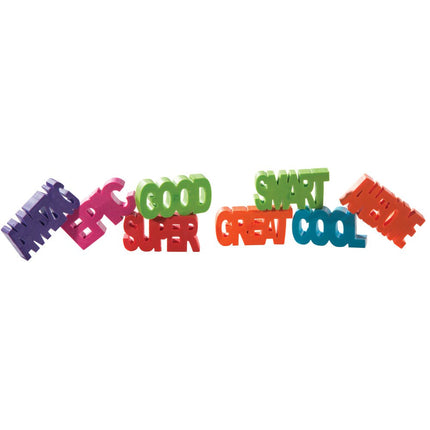 Raymond Geddes Positive Attitude Erasers for Kids (Pack of 24)