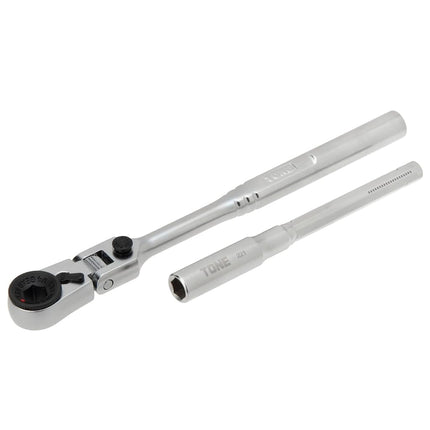 TONE Bit Ratchet Set BRFS27 Bit Insertion & 1/4 inch (6.35 mm) Black Contents 27 Pieces