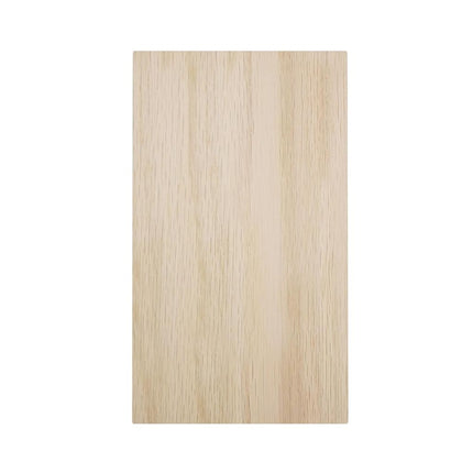 3 3/4"W x 6 1/2"H x 1"P Americraft Solid Hardwood Stain Grade Smooth Plinth Block with Squared Edge, White Oak