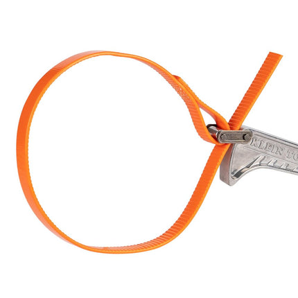 KLEIN TOOLS S12HB Strap Wrench, Adjustable Grip-It Strap Wrench Adjusts 1-1/2 to 5-Inch, 12-Inch Handle