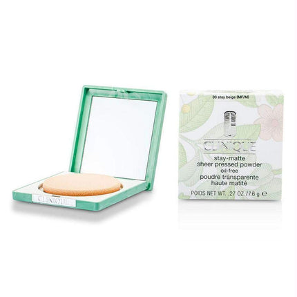 Clinique Polvos Compactos Stay-Matte Traslúcidos 03 Stay Beige